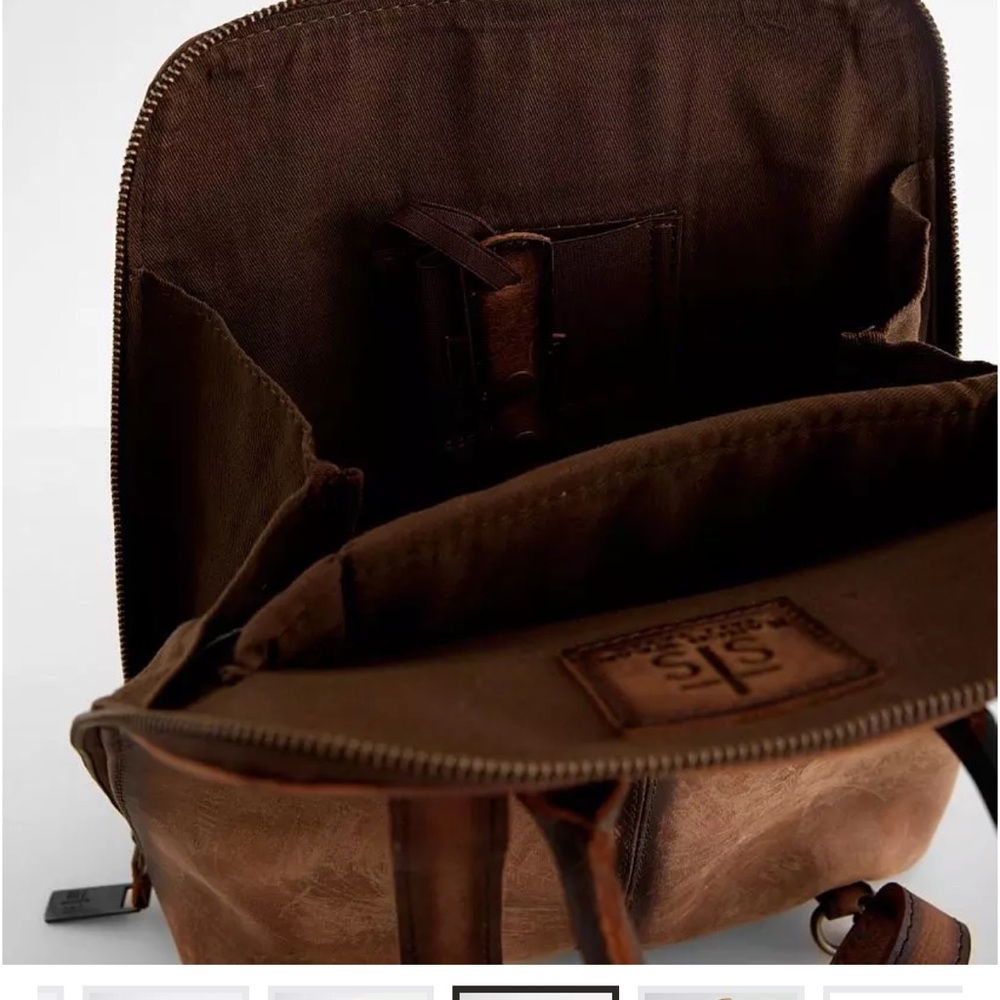 STS Ranchwear Brown Leather Backpack - Picture 4 of 9